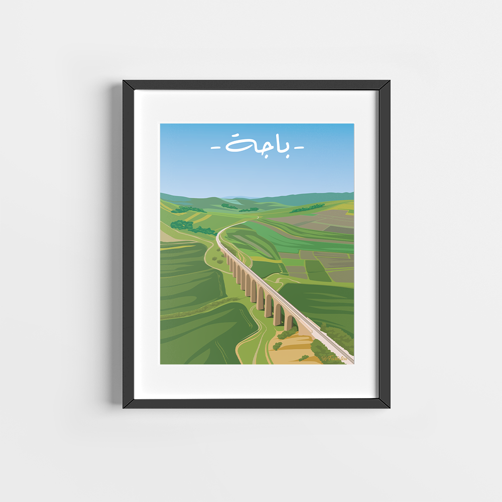 Beja Poster - fartatou - Tunisie en illustration