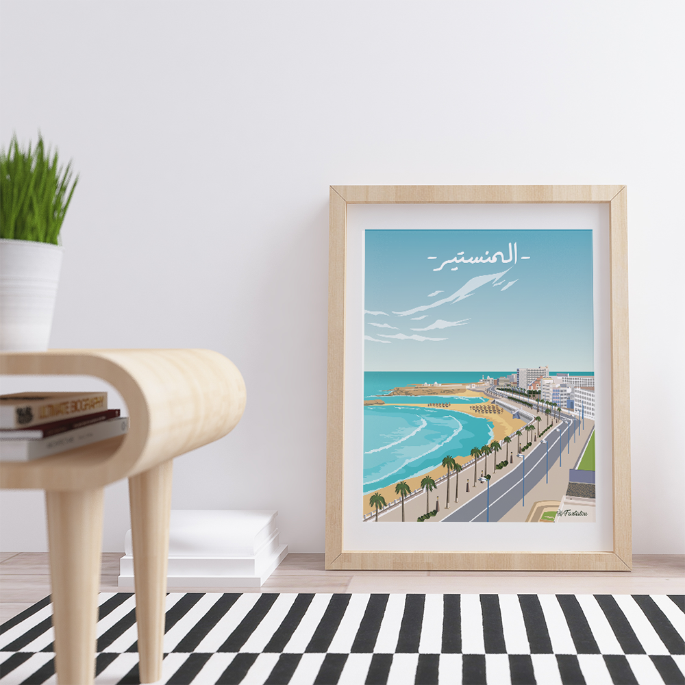 Monastir Poster - fartatou - Tunisie en illustration